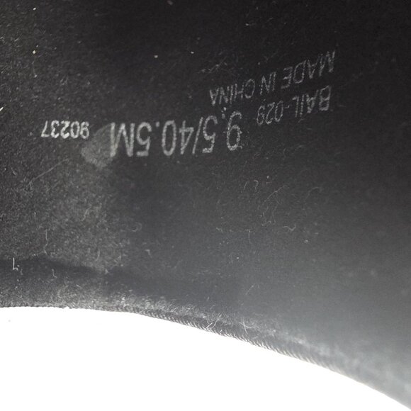 Laundry List Wedge Flats Shoes Womens Size 9.5 Black Studded Cap Toe BAIL-029 - Picture 9 of 10